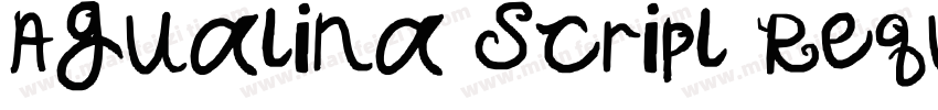 Agualina Scripl Reqular字体转换